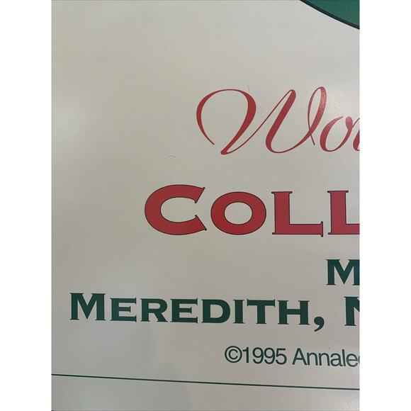 1995 Annalee Christmas Advertisement Poster In Original Tube 36”x24” RARE HTF - Picture 3 of 4